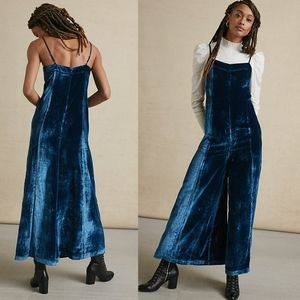 COPY - NWT Anthro Maeve Andromeda Blue Velvet Jumpsuit